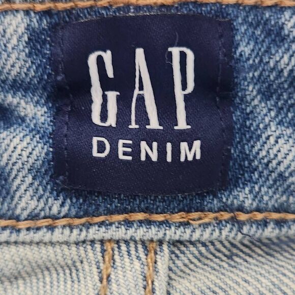 Gap Distressed Girlfriend Jeans Size 29 Gap Straight Leg Ankle Jeans - Picture 6 of 9